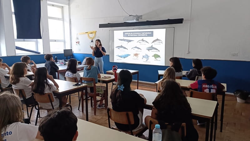 Atividade de Educação Ambiental na Escola EB Paula Vicente