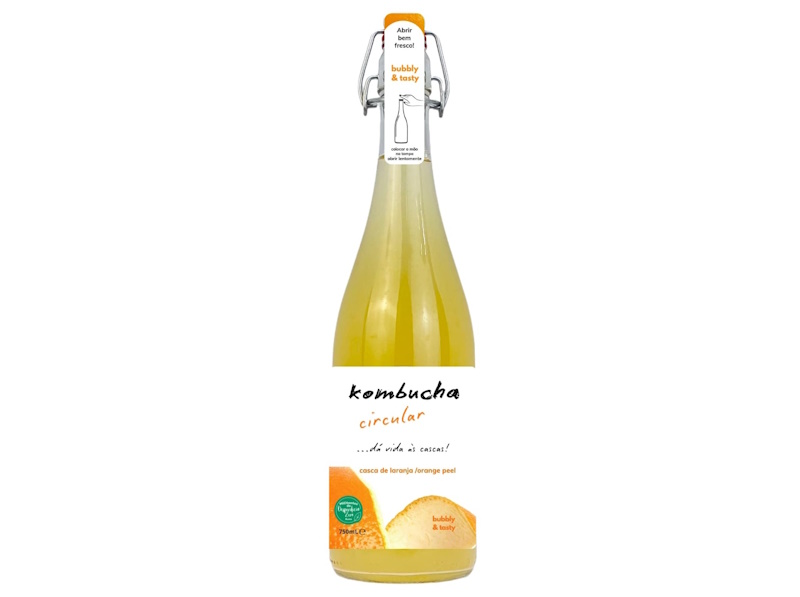 KOMBUCHA CIRCULAR CASCAS DE LARANJA 750 ML